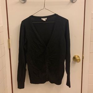 black button down cardigan